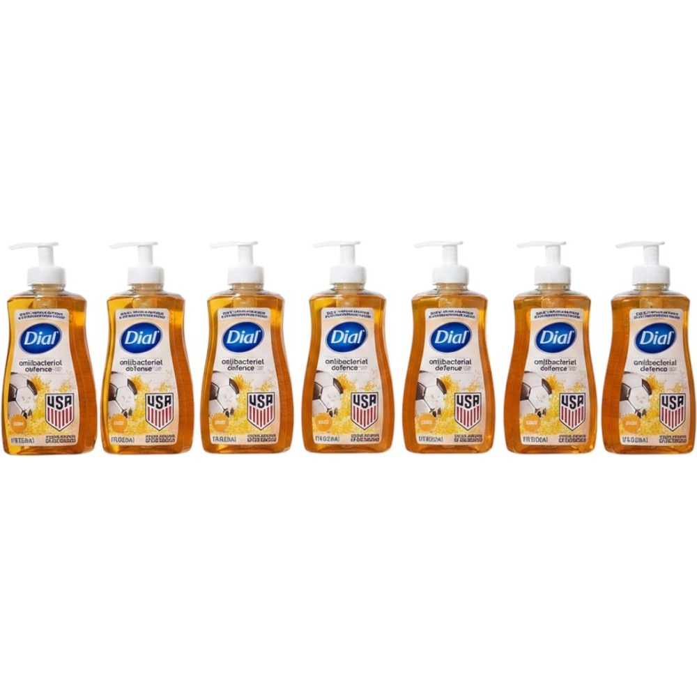 Dial Antibacterial Defense Hand Soap Gold with Aloe 11oz 7Pack US Soccer Edition
